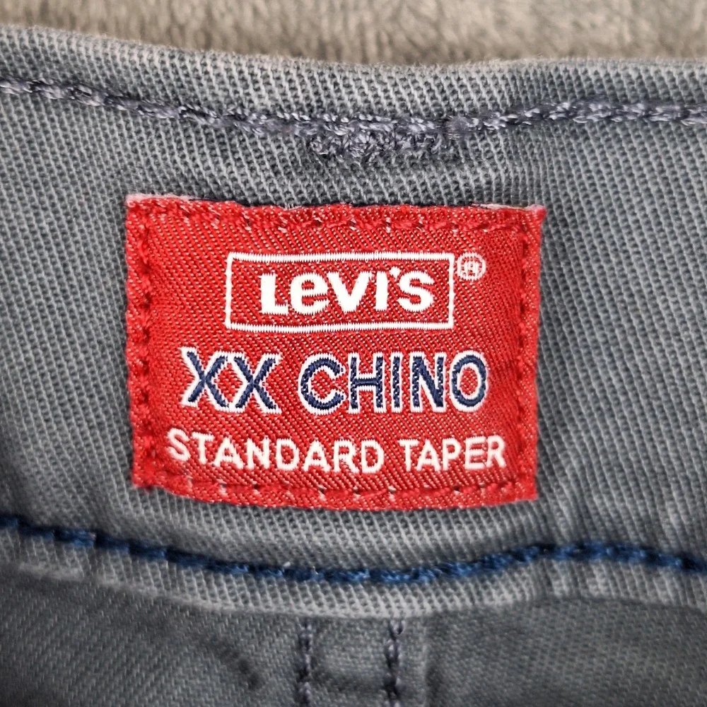 Levis‎ Pants Mens 36x32 Gray XX Chino Standard Taper Fit Preppy Business Casual